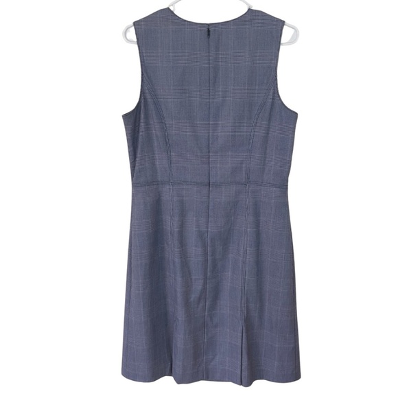 Land’s End Houndstooth Sheath Dress Black White sz 10 - Picture 4 of 7